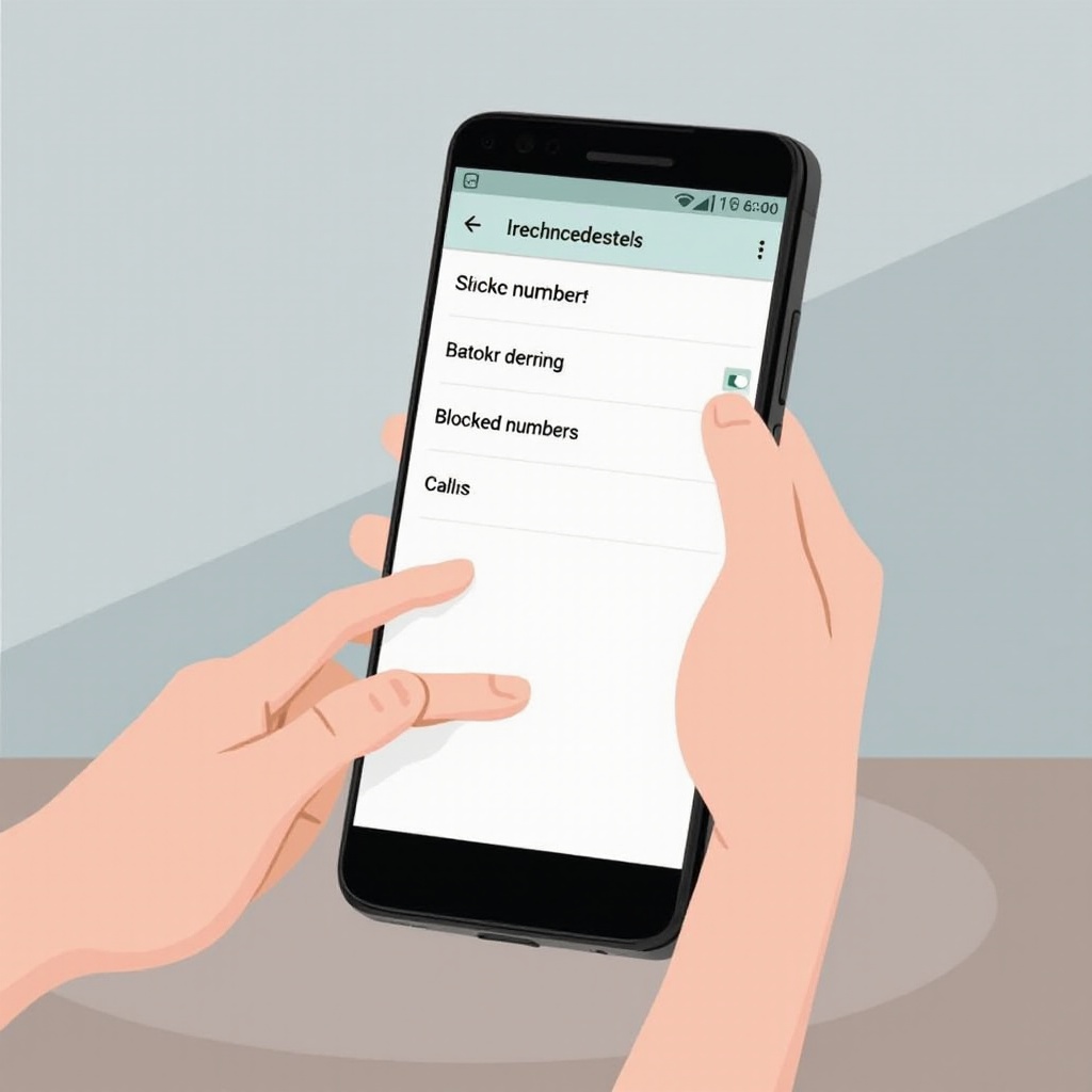 verificar números bloqueados no Android