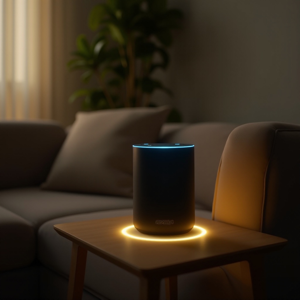 Alexa parpadea en amarillo