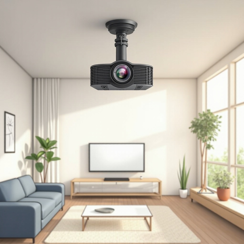 parisukat ng kisame ng projector na gawa mo mismo