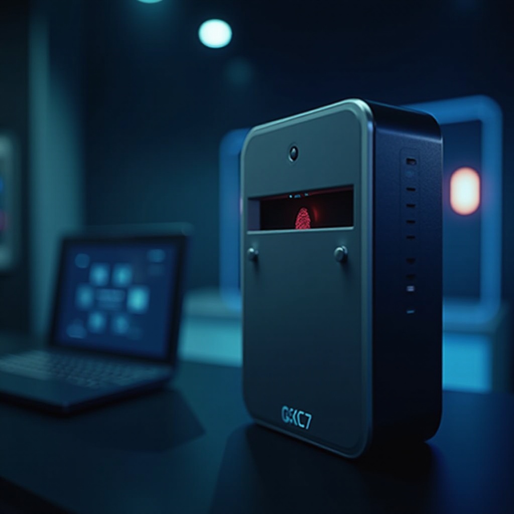 pemindai keamanan siber biometrik