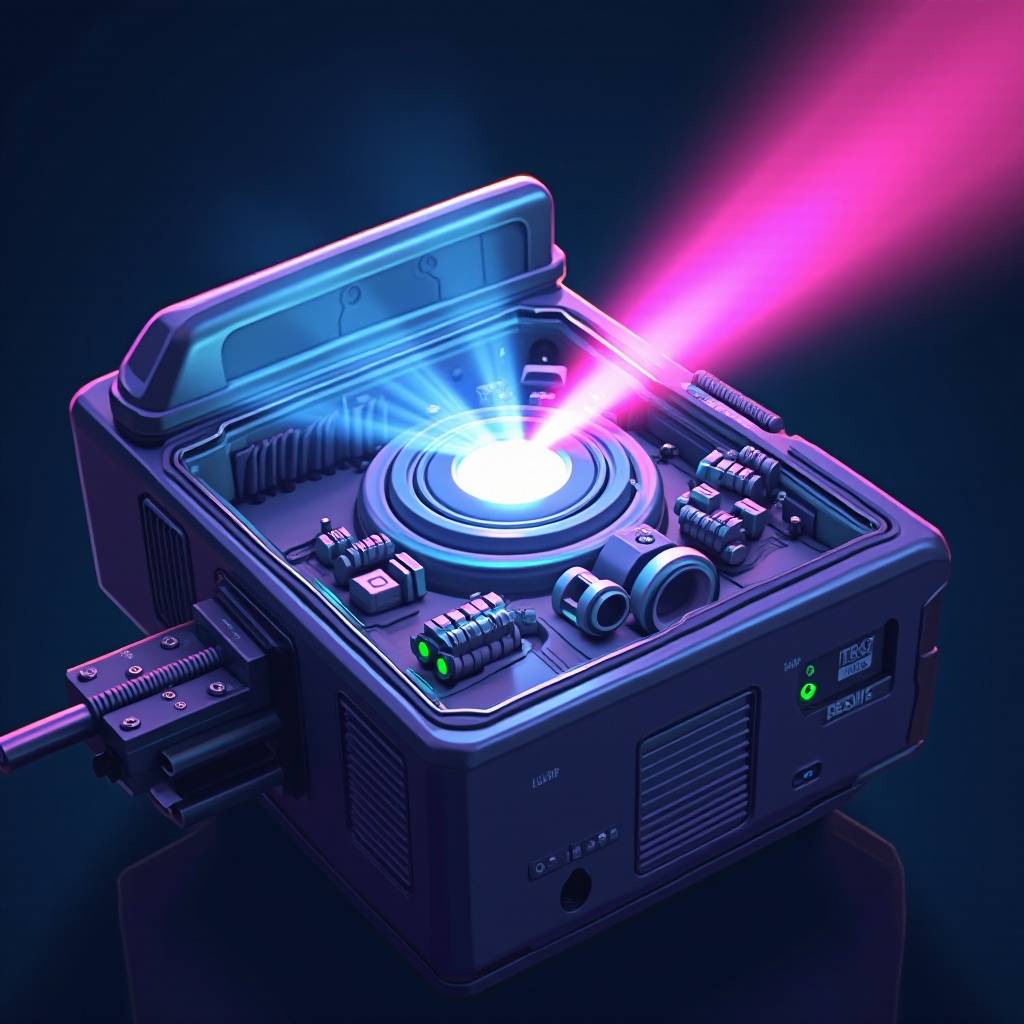 paano gumagana ang isang laser projector