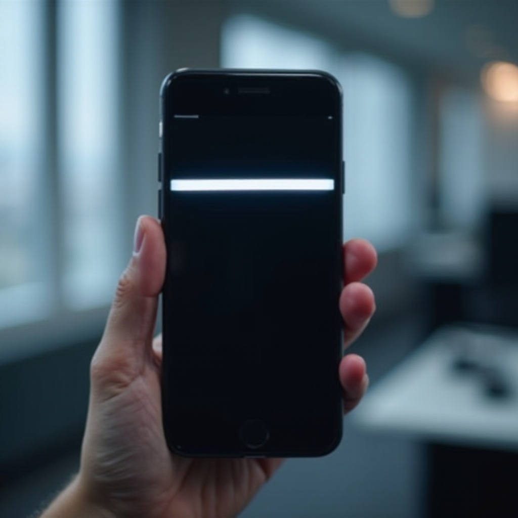 puting mga linya sa screen ng iPhone