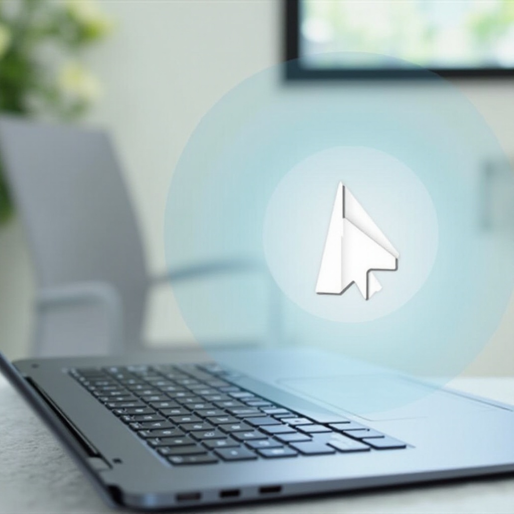 cara membuat titik panah lebih besar di Chromebook