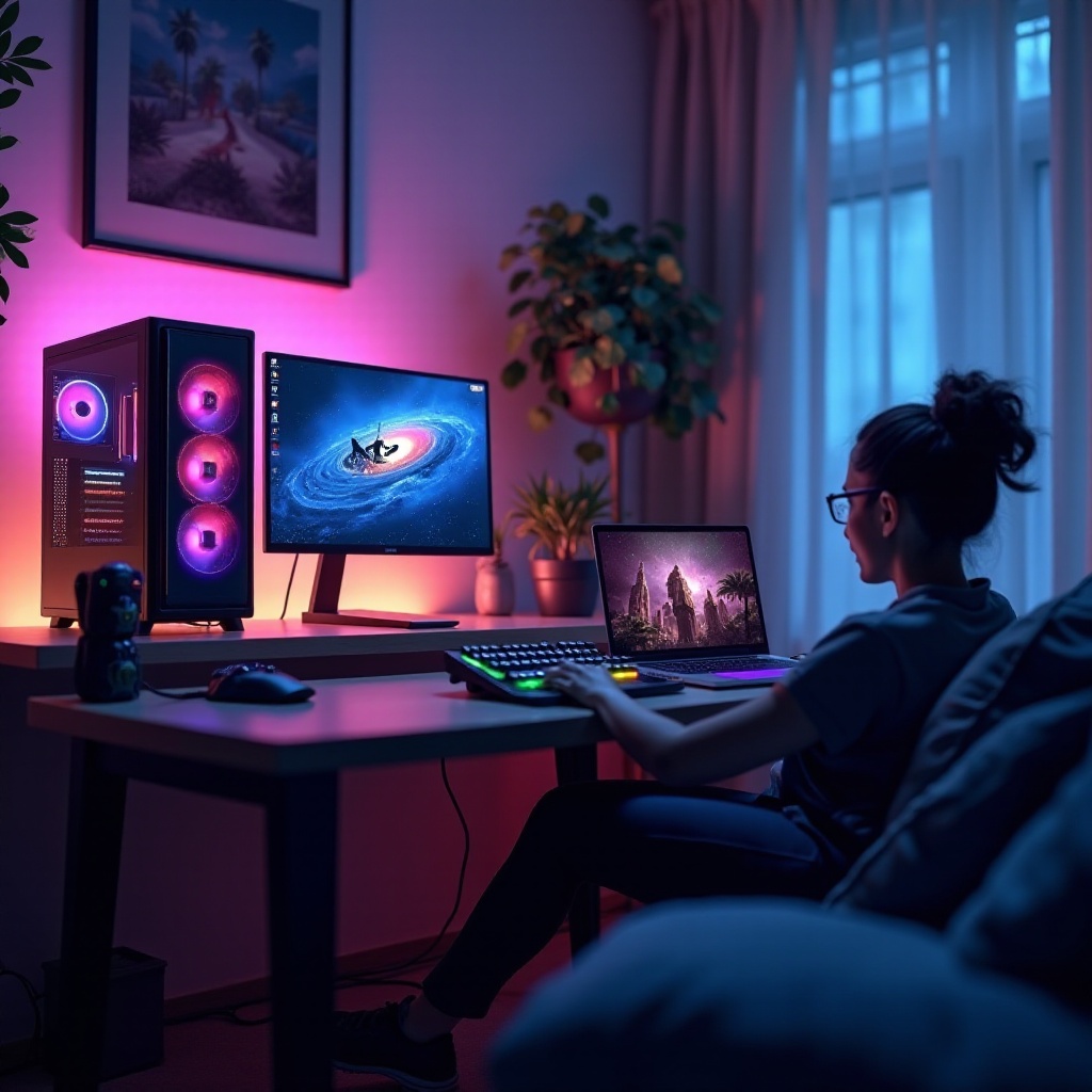 computador de jogos vs laptop de jogos