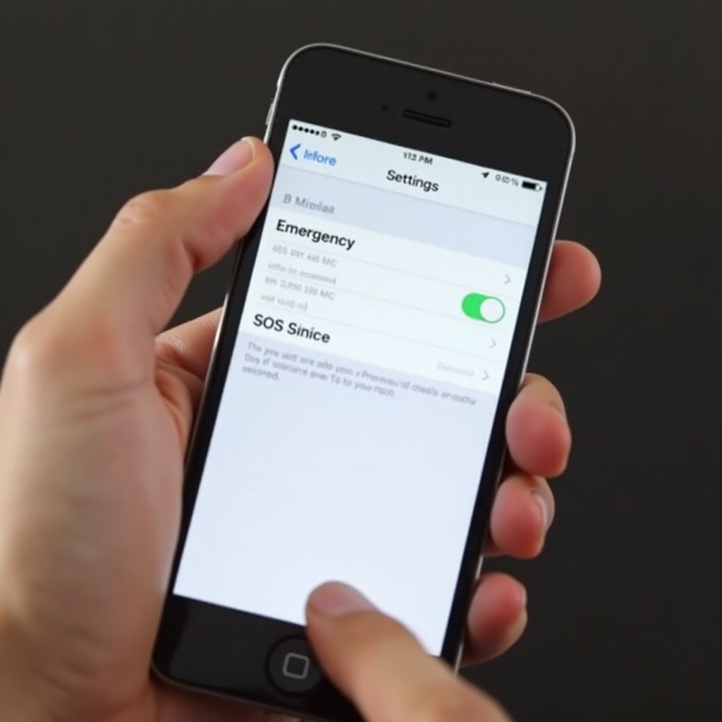 desactivar SOS en iPhone 15