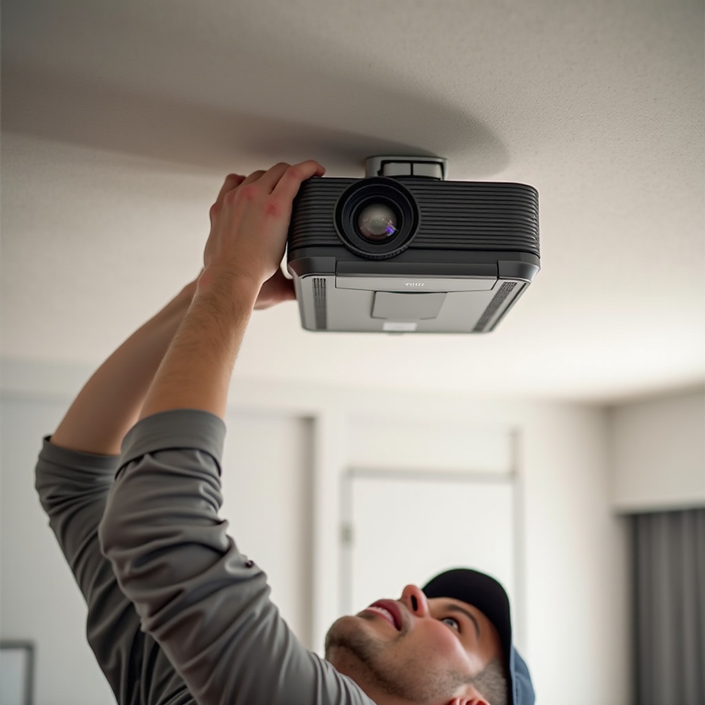 support de plafond pour projecteur à faire soi-même