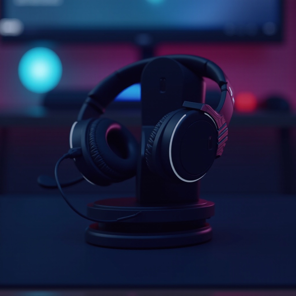 headset gaming sem fio com dock de carregamento