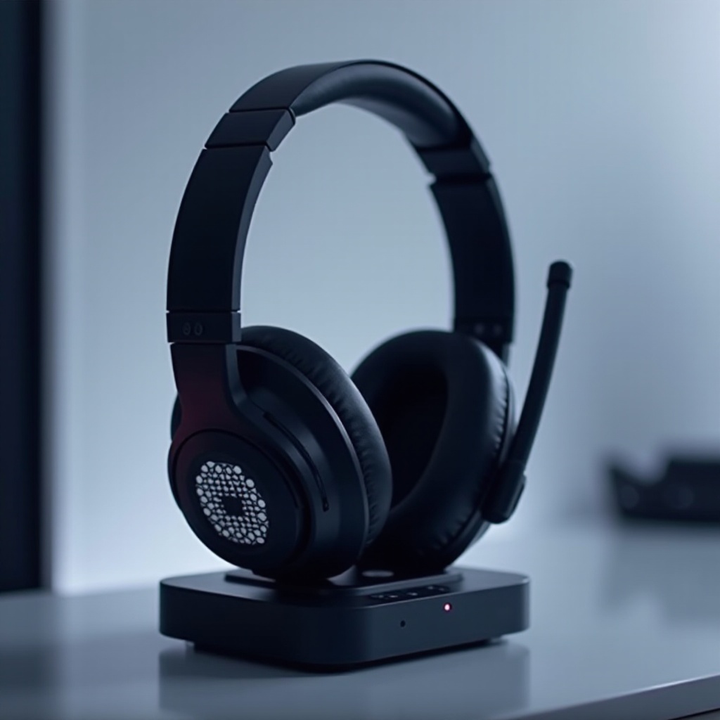 充電ドック付きワイヤレスゲーミングヘッドセット