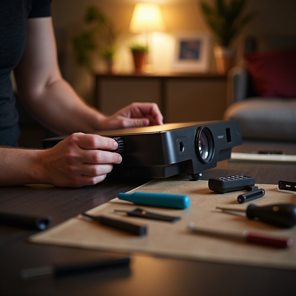 montaje de techo para proyector hecho por ti mismo