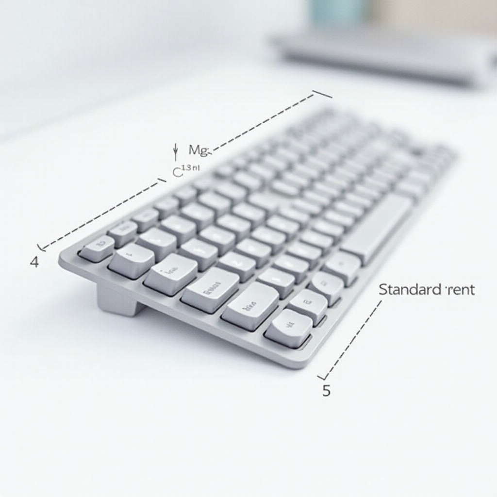 largeur de clavier standard