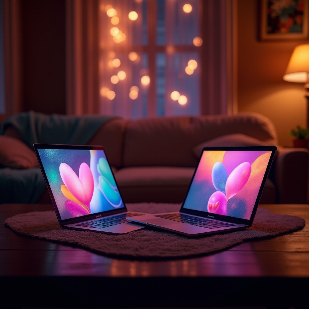 親友のための壁紙をラップトップで合わせる