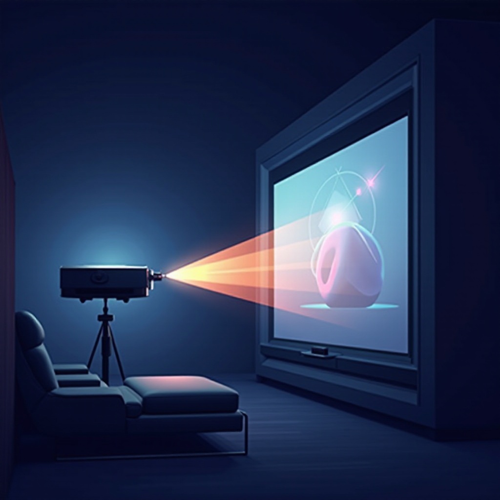 cómo funciona un proyector láser