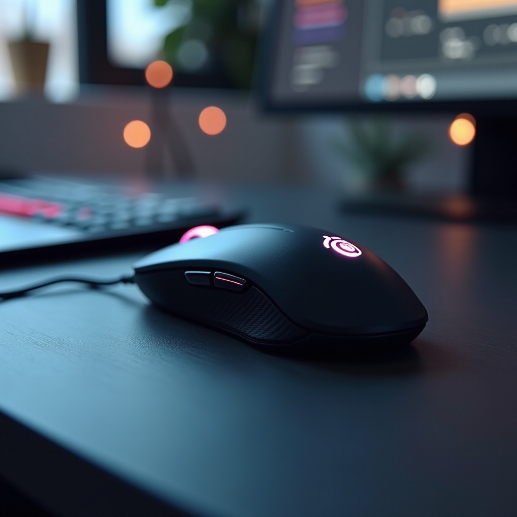 ratón con modo con cable e inalámbrico