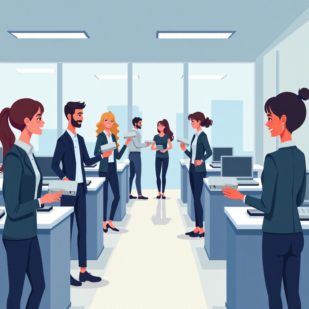 Apakah kantor FedEx memiliki pemindai