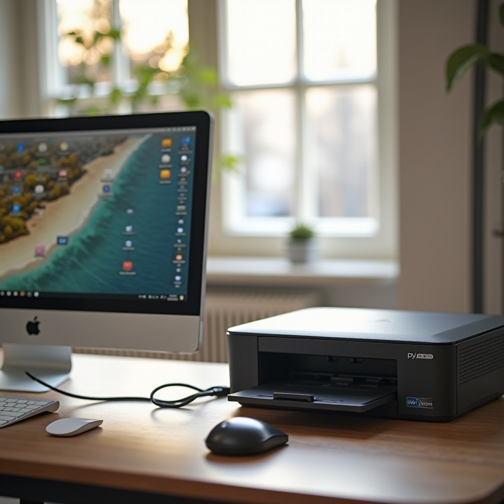 cómo conectar la computadora a la impresora