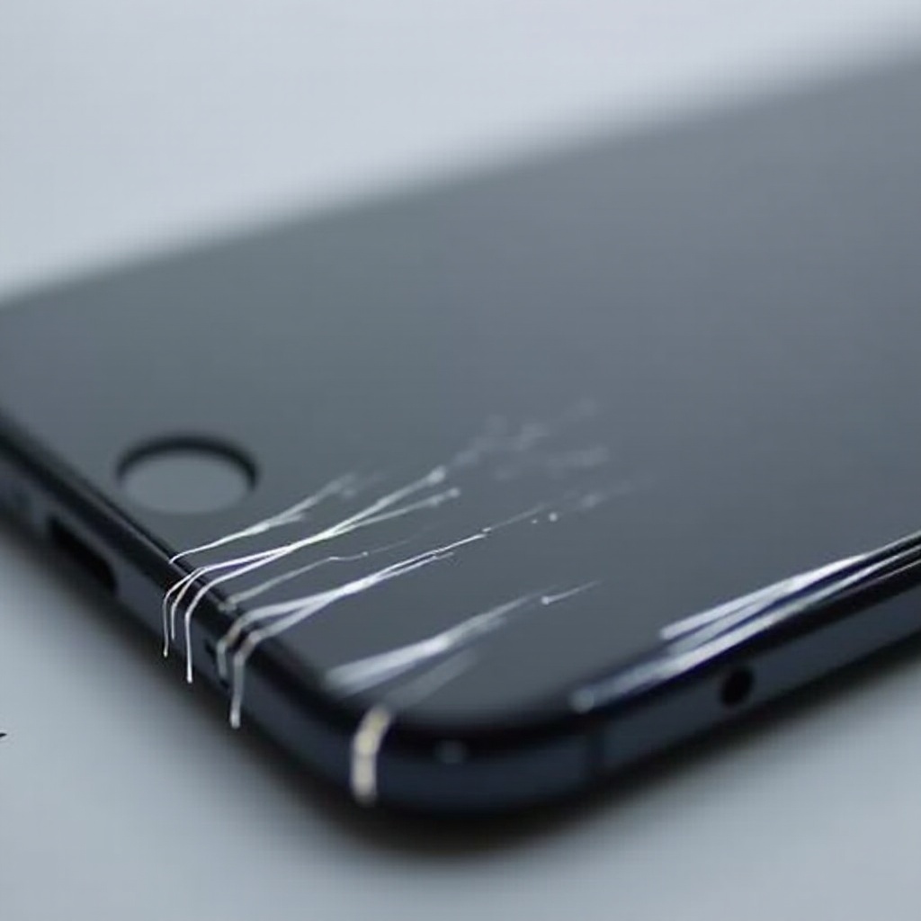 linhas brancas na tela do iPhone