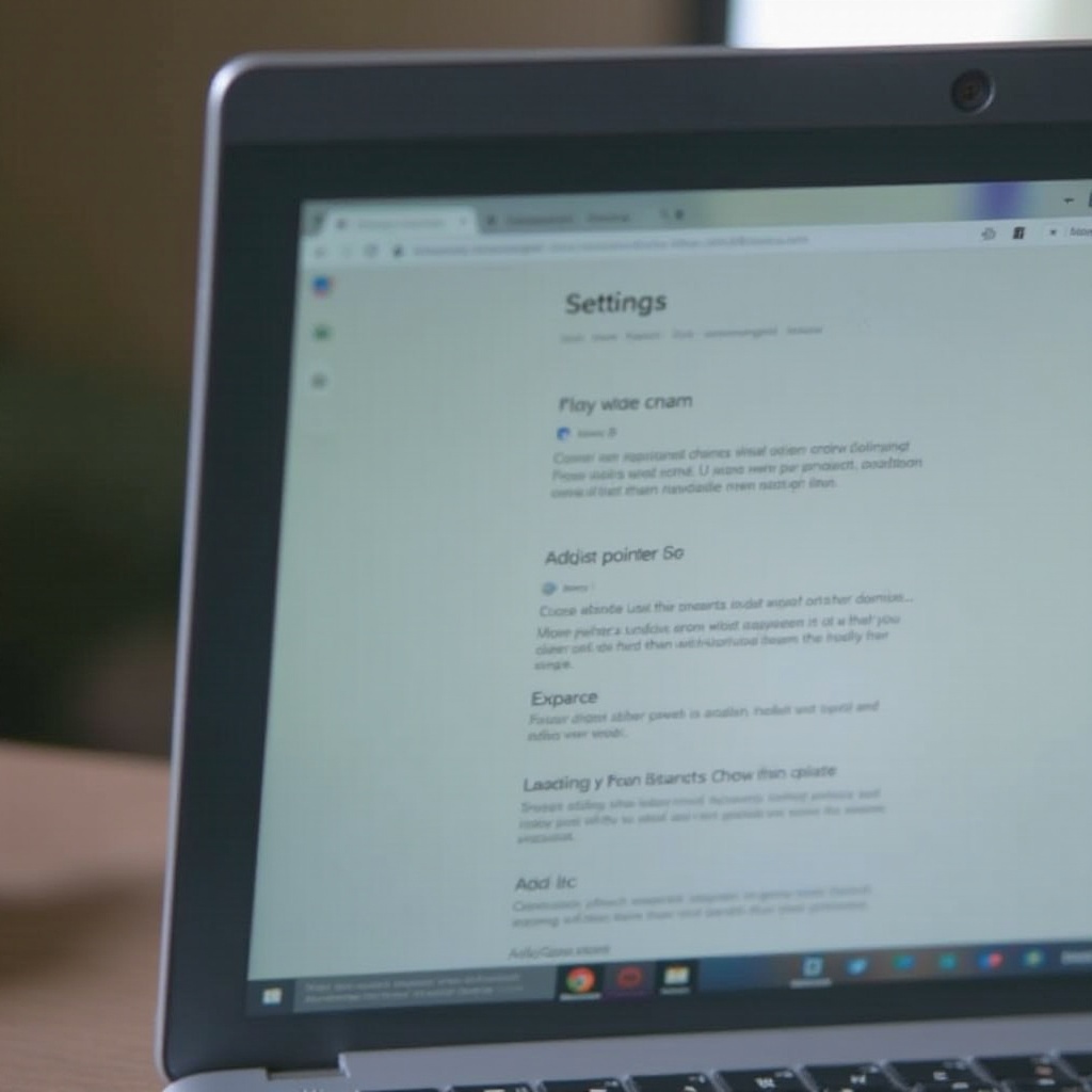 kung paano gawing mas malaki ang turo ng arrow sa Chromebook