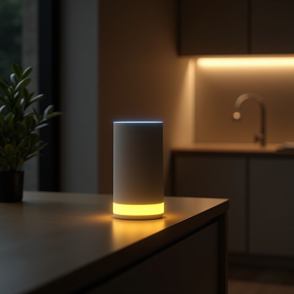 アレクサが黄色に点滅する