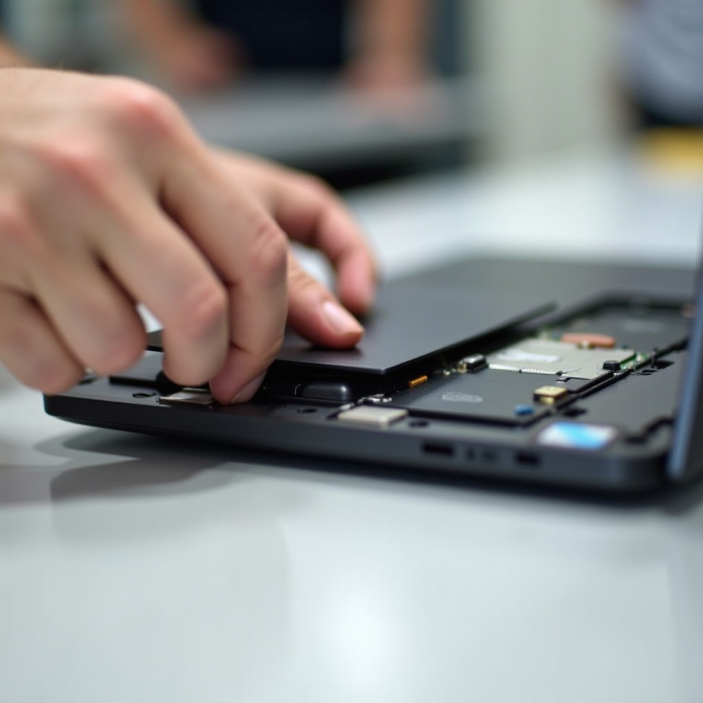 kung paano palitan ang baterya sa school Chromebook