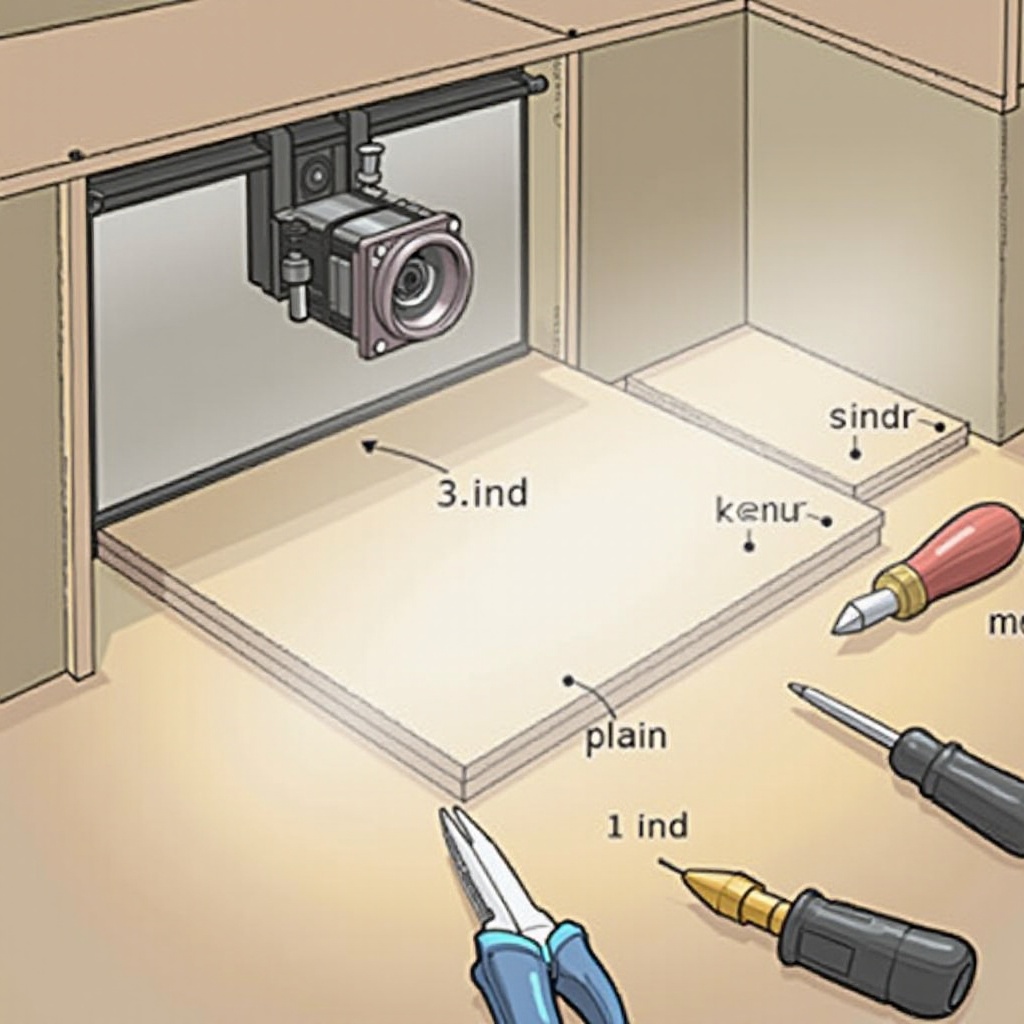 parisukat ng kisame ng projector na gawa mo mismo