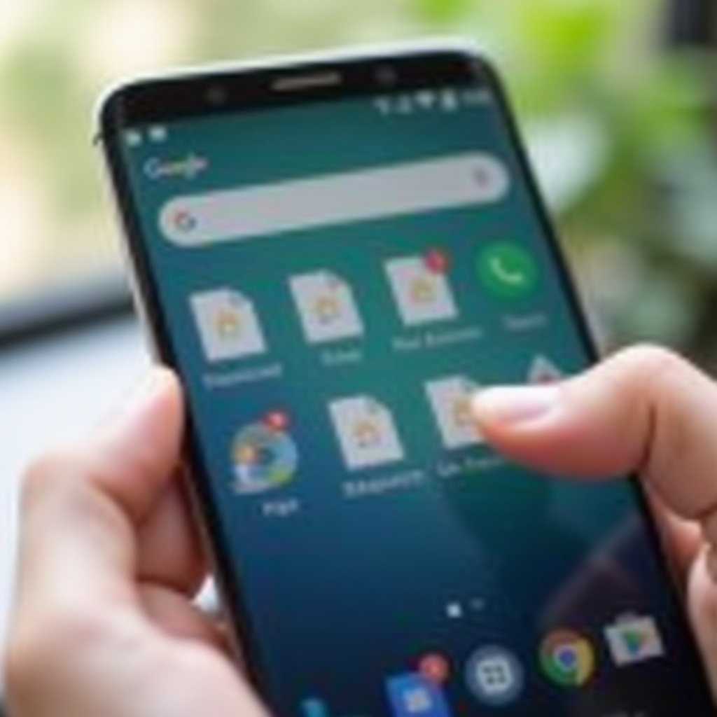 apakah ada tempat sampah di Android