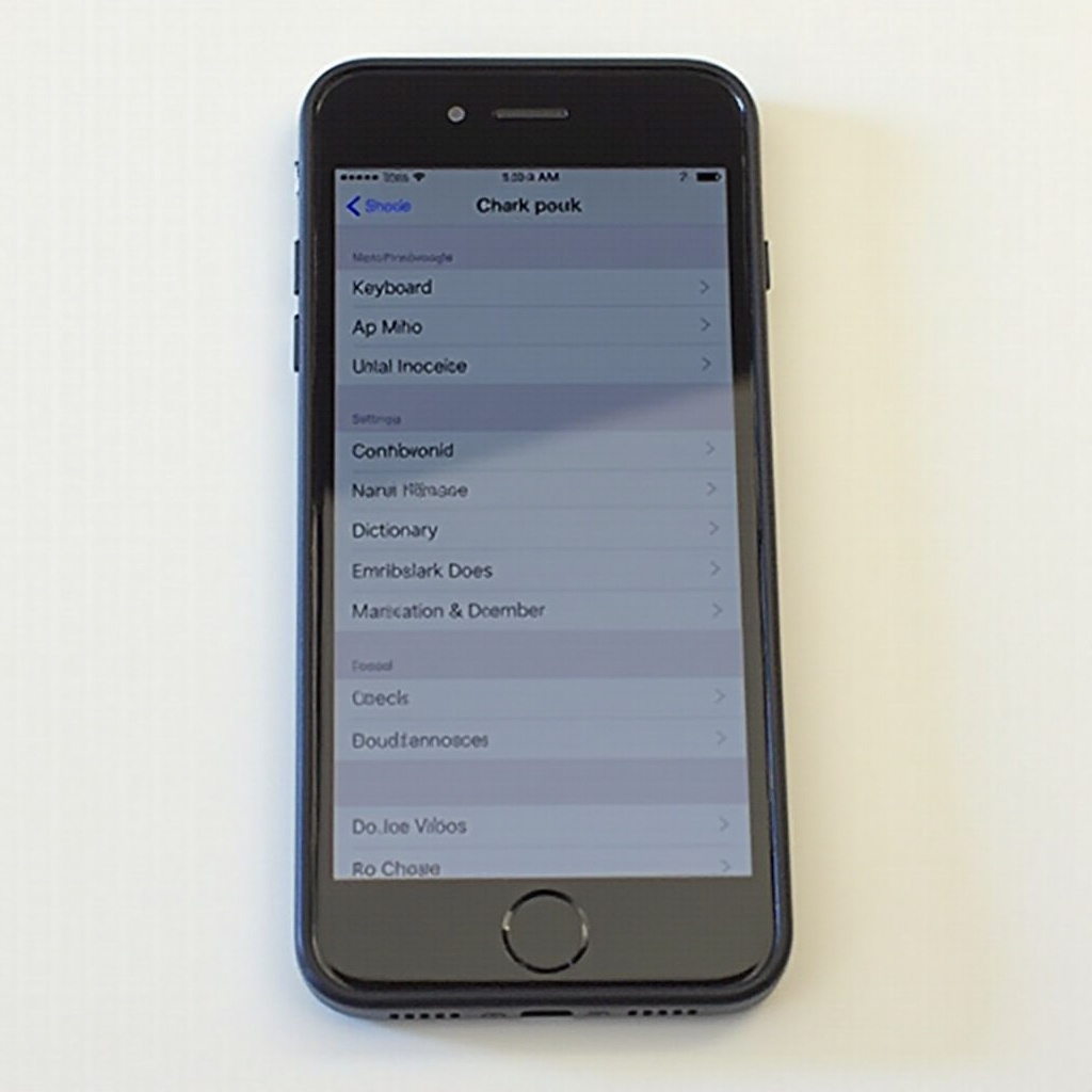 hapus kata dari kamus iPhone