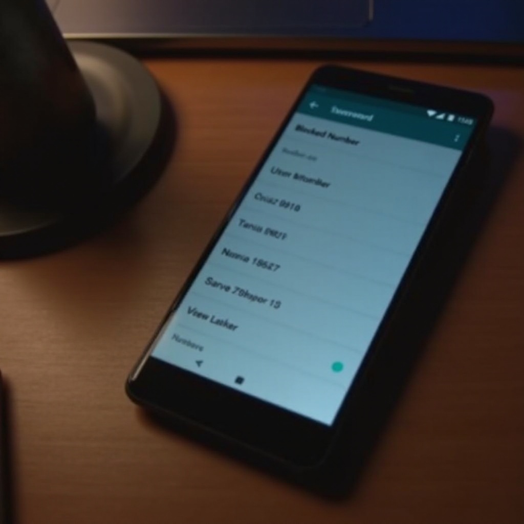 verificar números bloqueados no Android