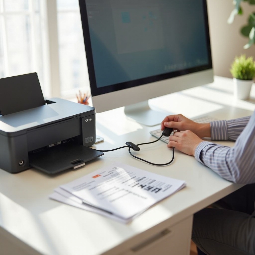 como conectar o computador à impressora
