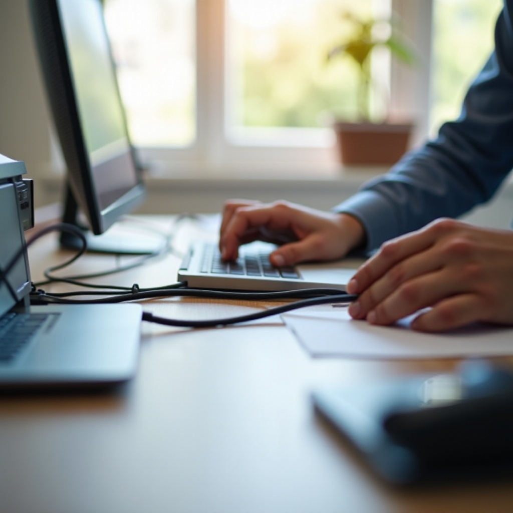 cómo conectar la computadora a la impresora