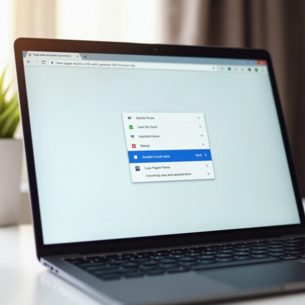 cómo hacer que la punta de la flecha sea más grande en un Chromebook